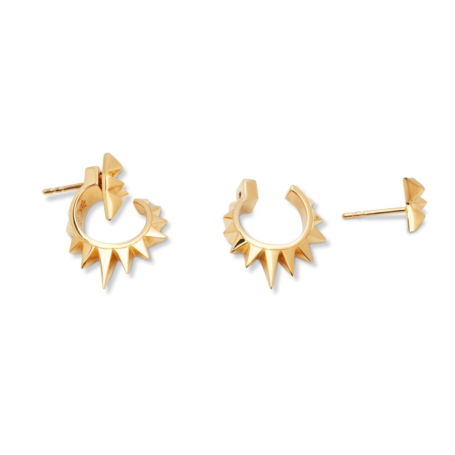 Vortex Gold Earrings
