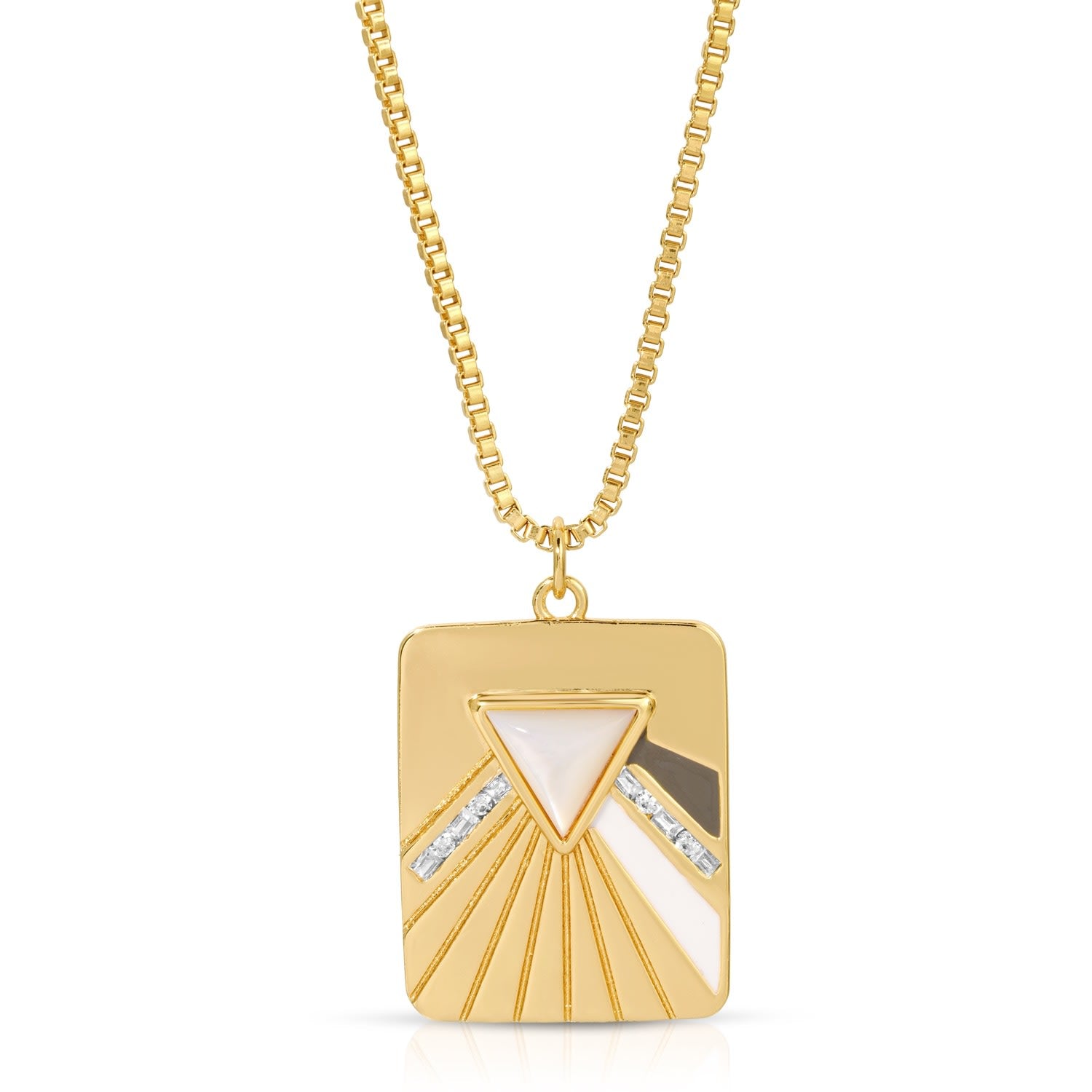 Bright Side Necklace - Grey & White