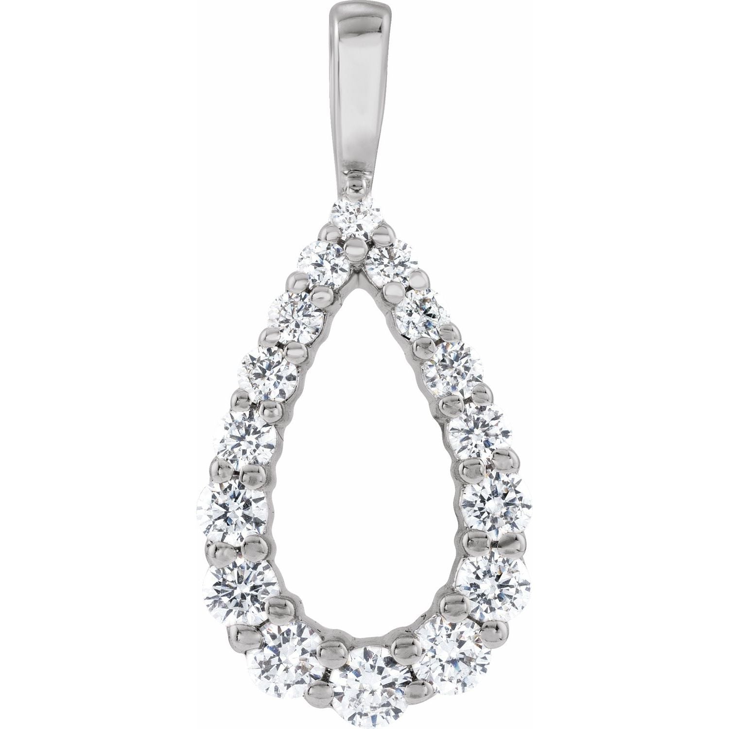 14k Gold 1/3ct Lab-grown Diamond Pendant