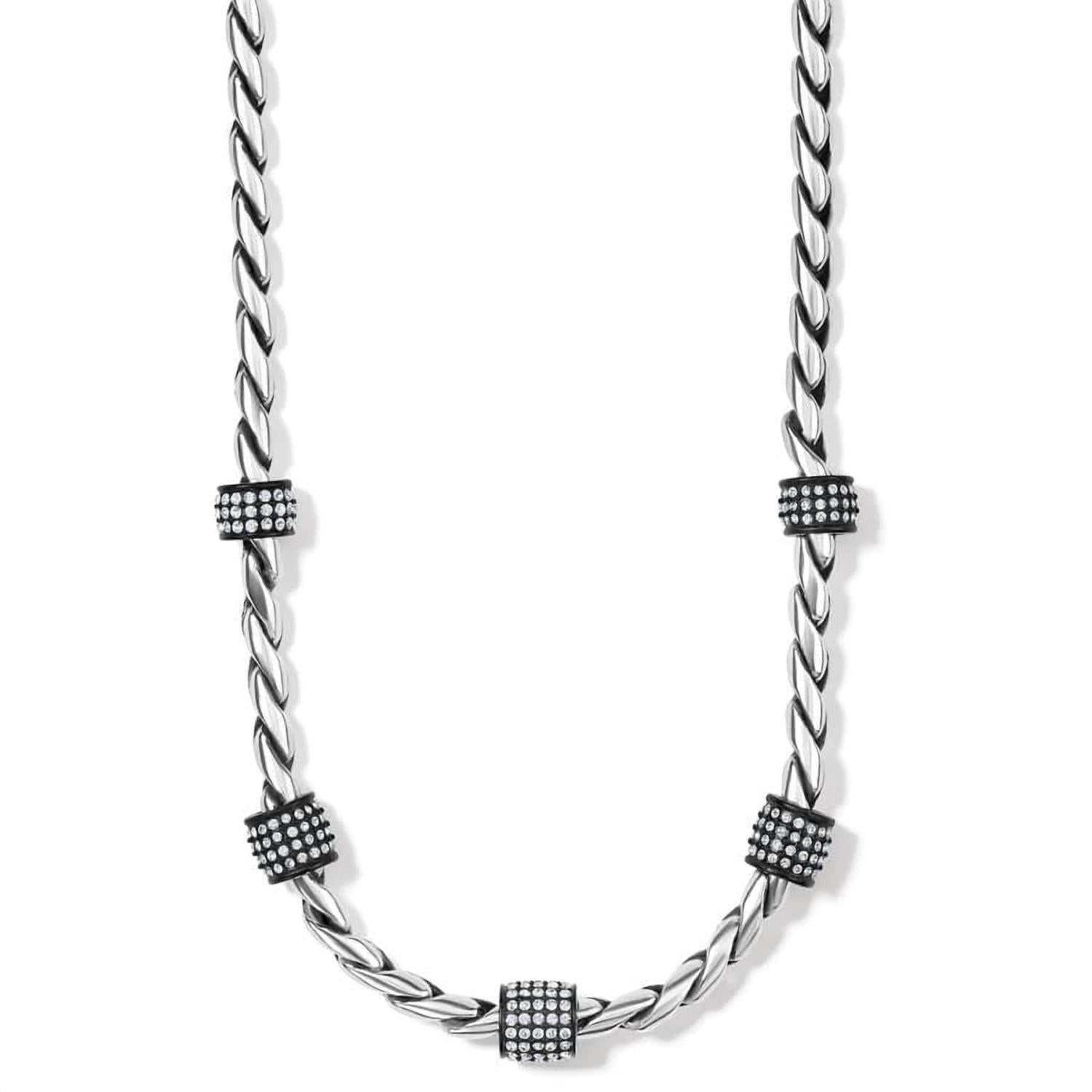 Women's Meridian Necklace In Black-silver