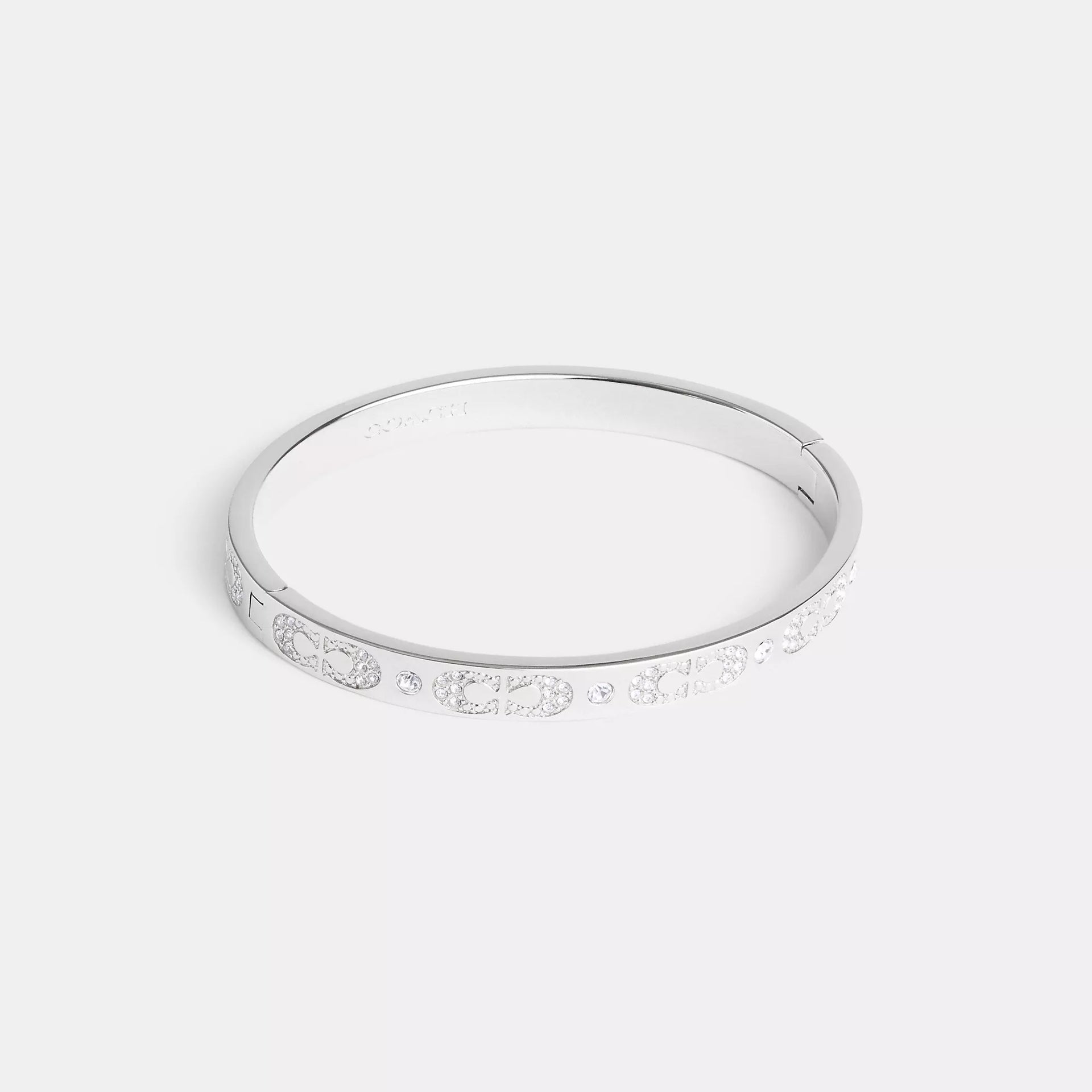 Coach Signature Pavé Hinged Bangle