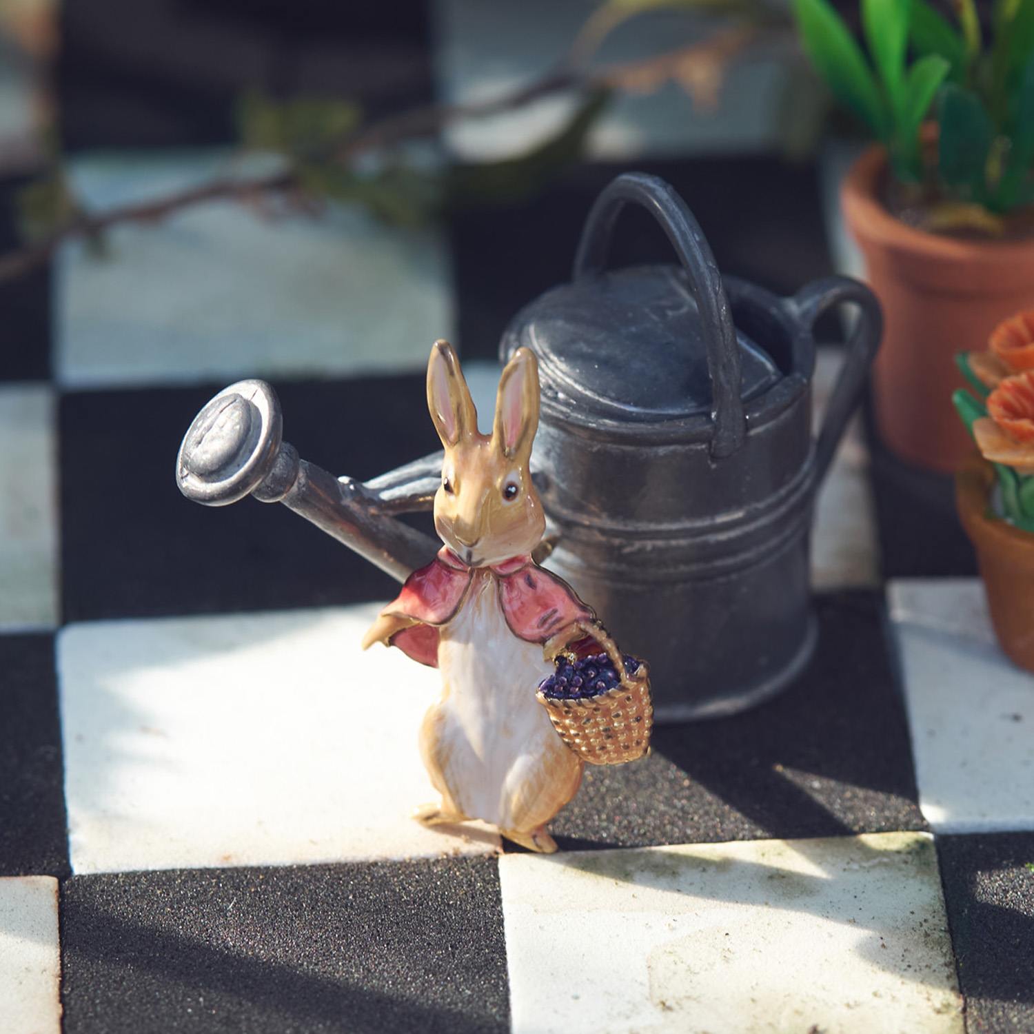 Fable England X Peter Rabbit Cotton-Tail Earrings & Brooch Set