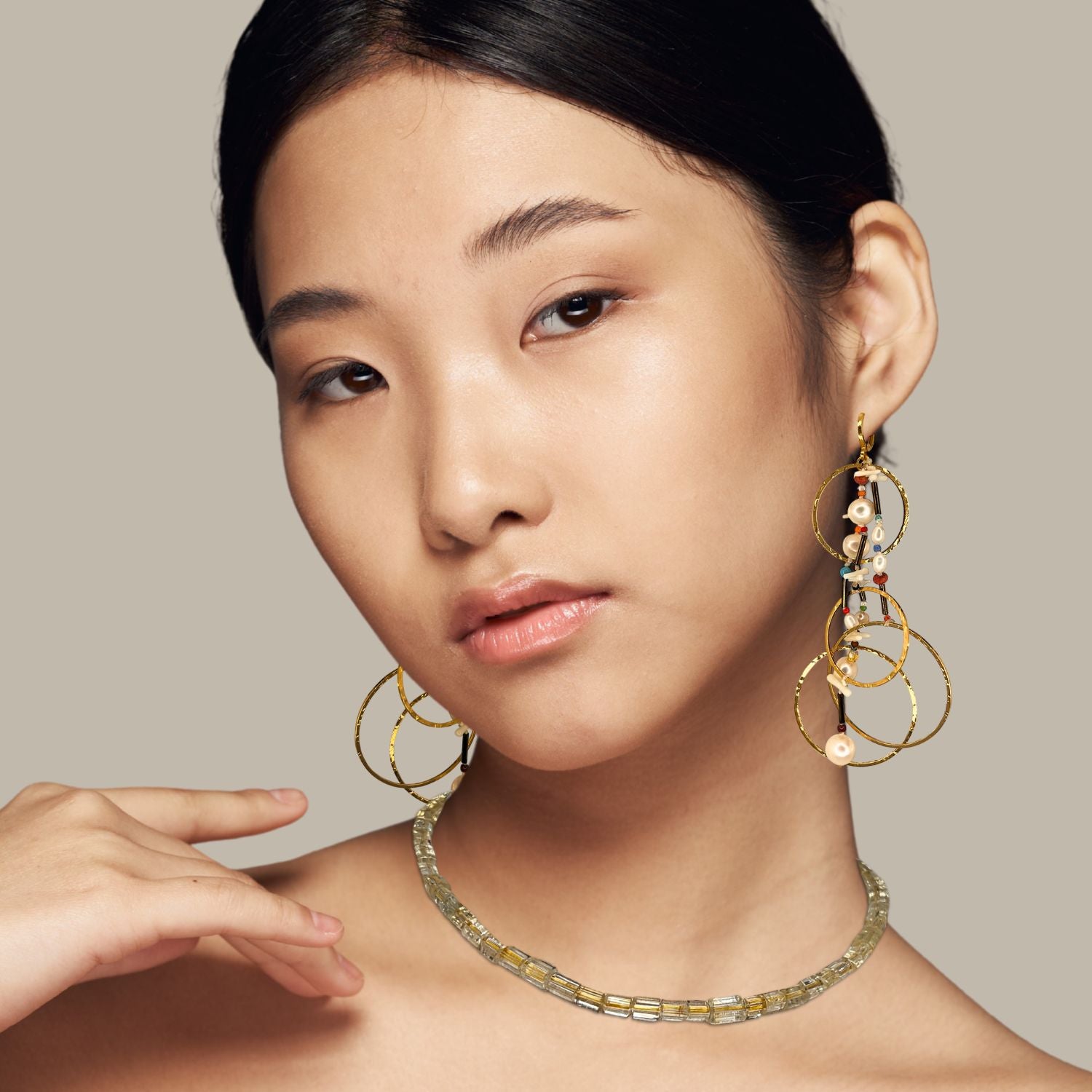 Faceted Citrine Bead Necklace