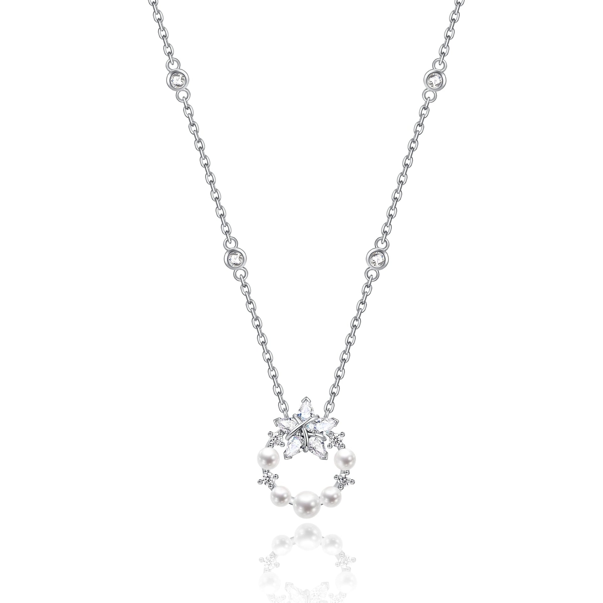 Vega Aureole Twinkling Star Alpha Lyrae Sterling Silver Necklace - Yellow