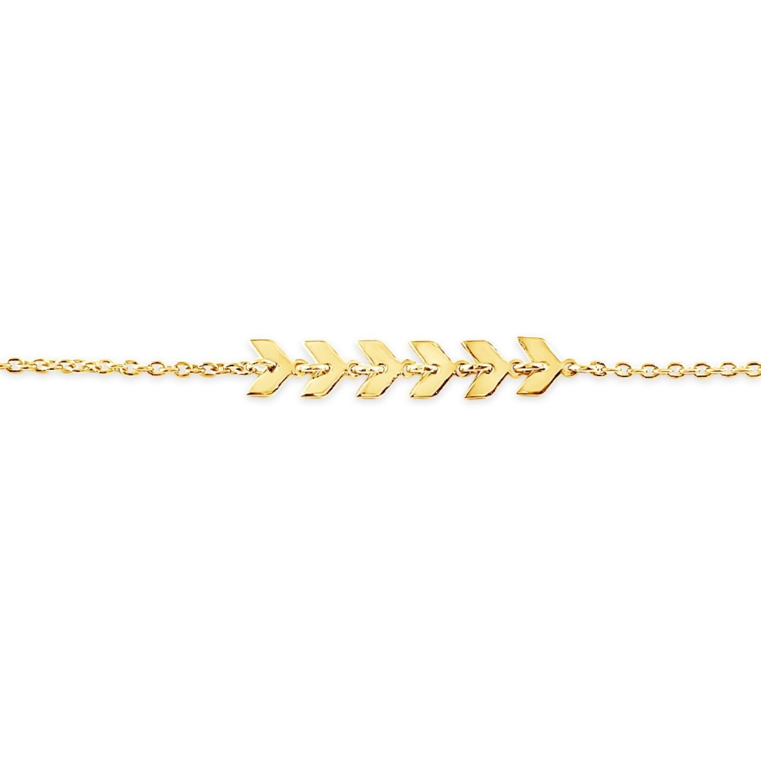 Fancy Chevron Bracelet-Gold