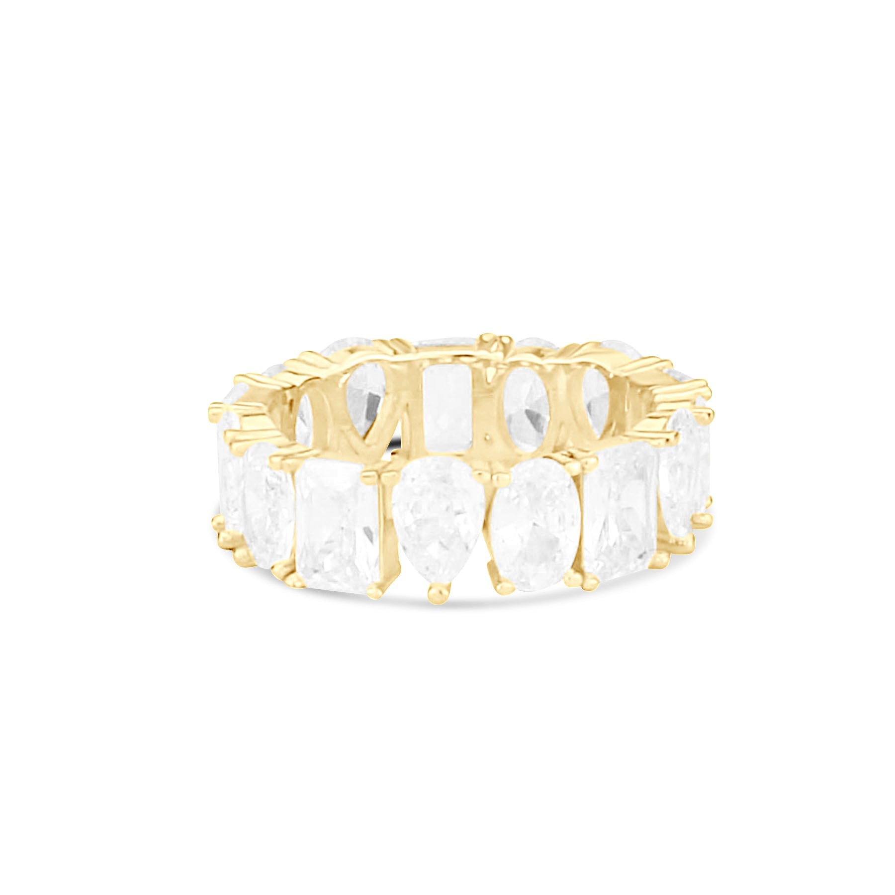 Fancy Shape Eternity Band - Gold