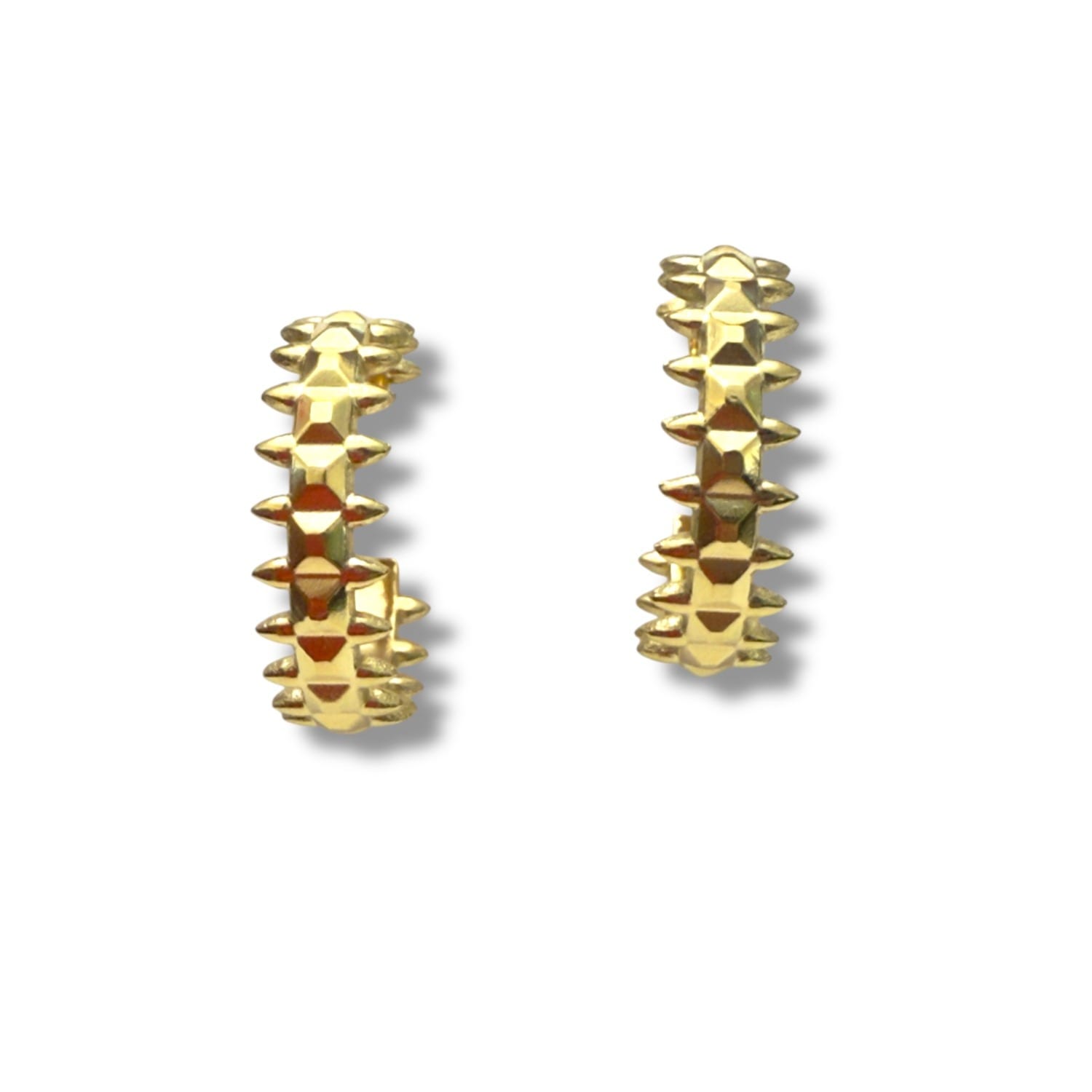 Fang Hoop Earrings Gold