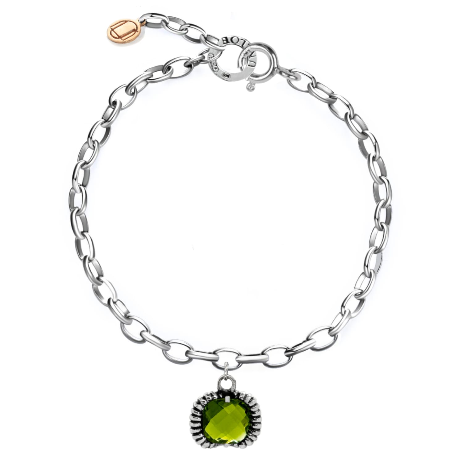 Fantasy Bracelet Silver– Timeless Elegance With Green Crystal
