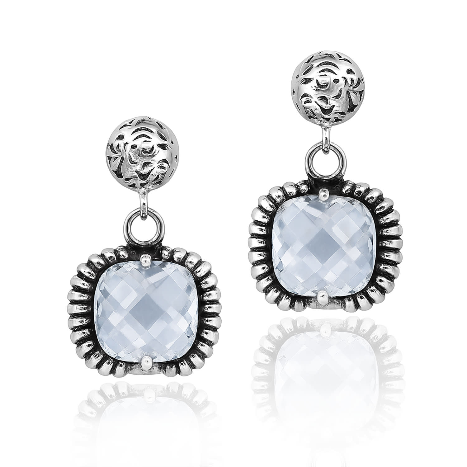 Fantasy Earrings Silver– Timeless Elegance With Blue Crystal