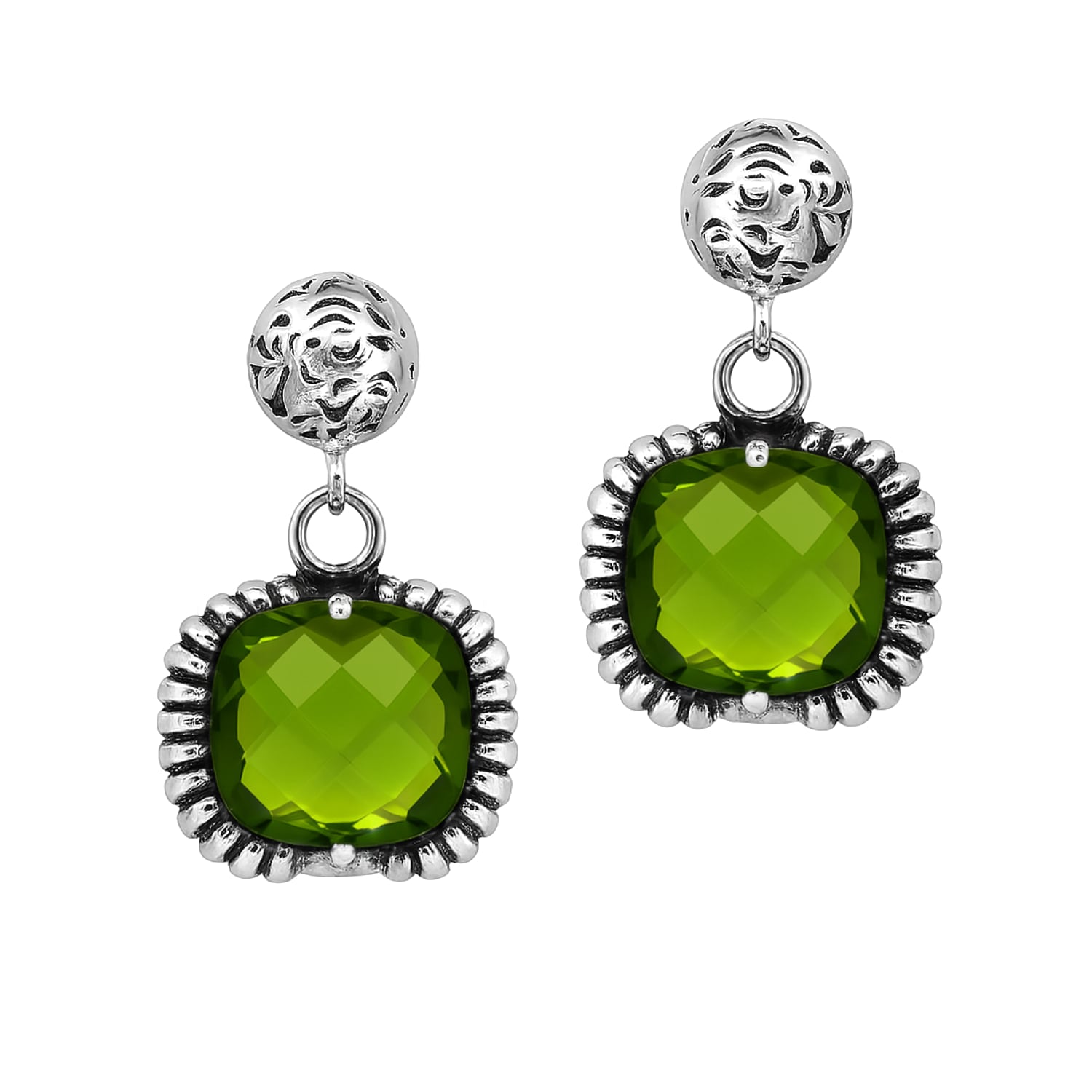 Fantasy Earrings Silver– Timeless Elegance With Green Crystal