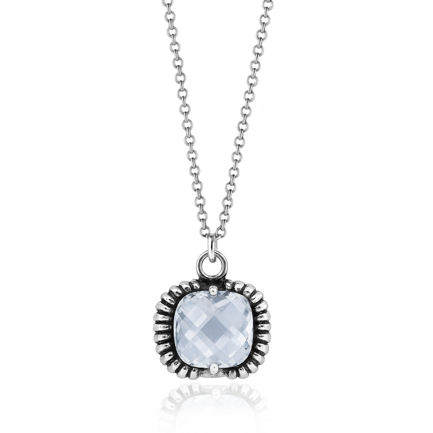 Fantasy Necklace Silver– Timeless Elegance With Blue Crystal