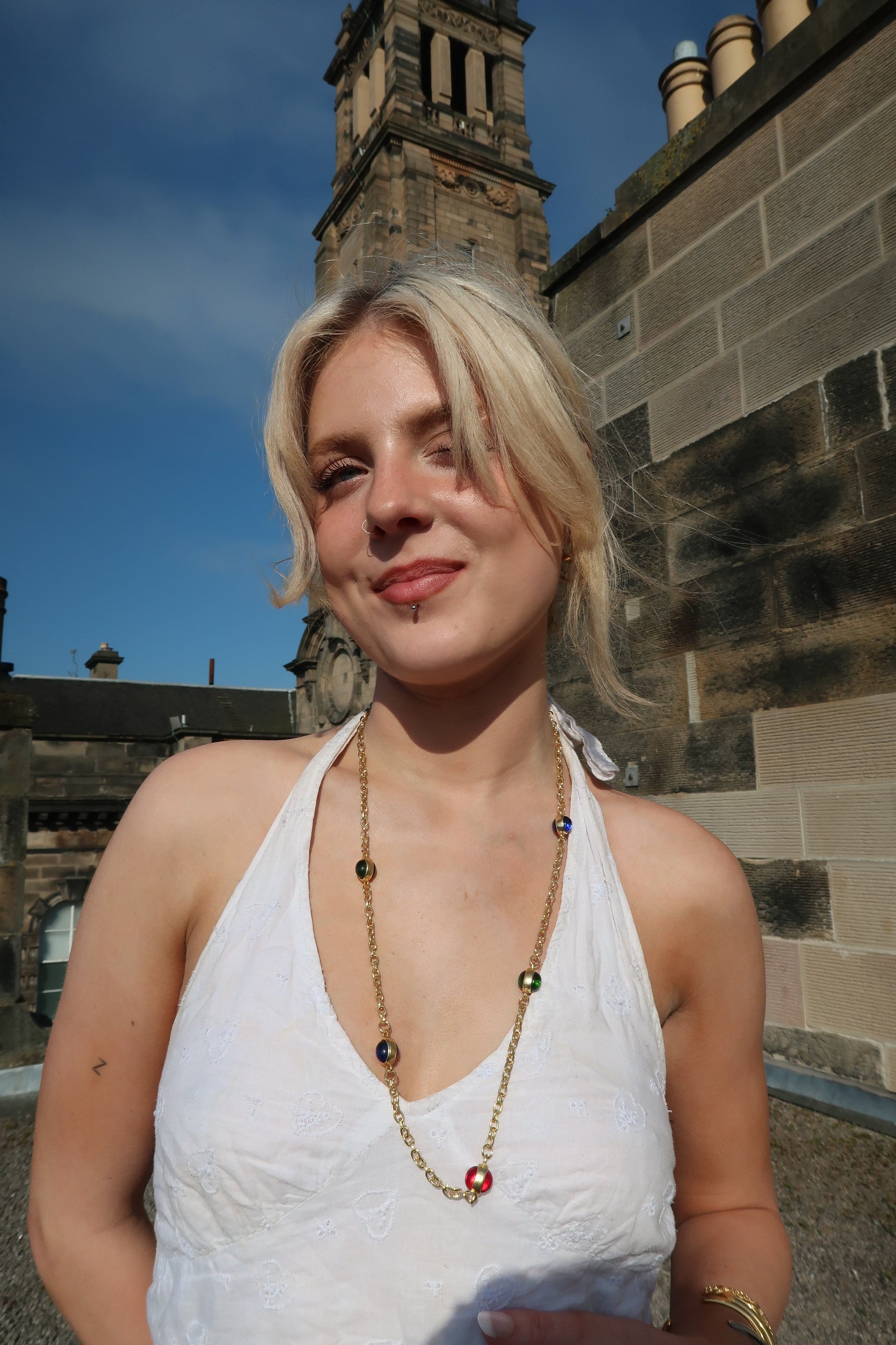 Farah's Colourful Gemstone Chain