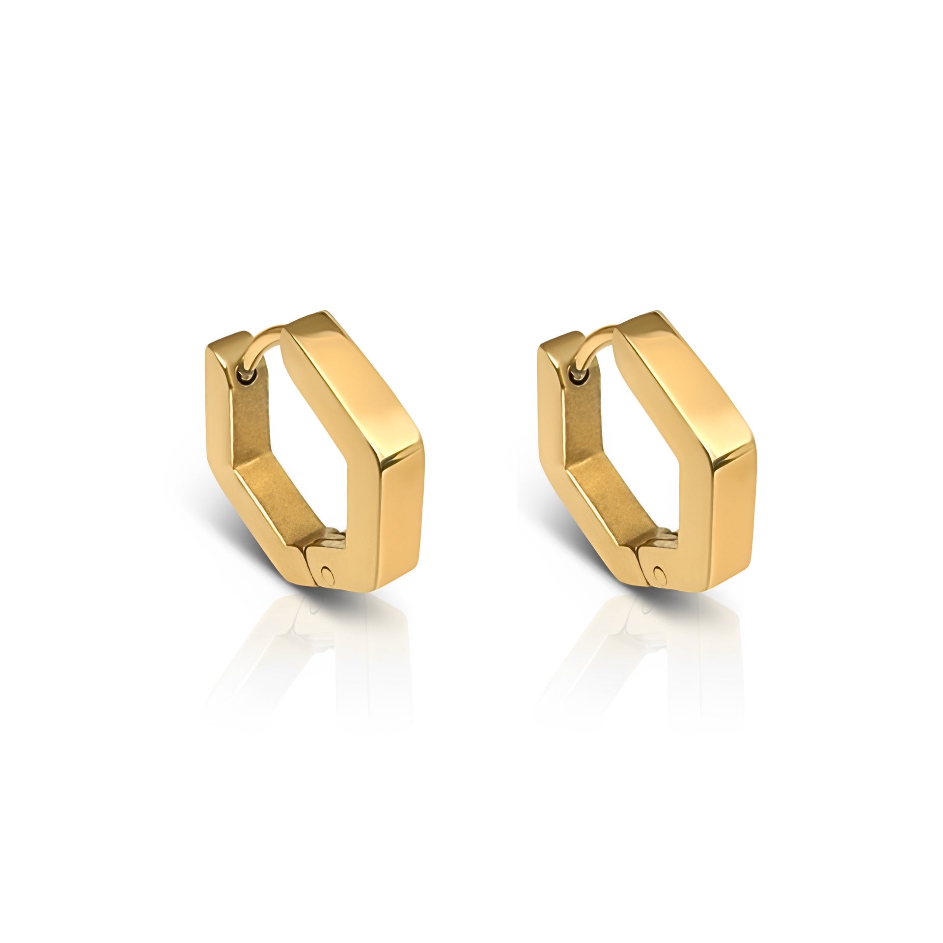 Fast Break Gold Waterproof Hoop Earrings
