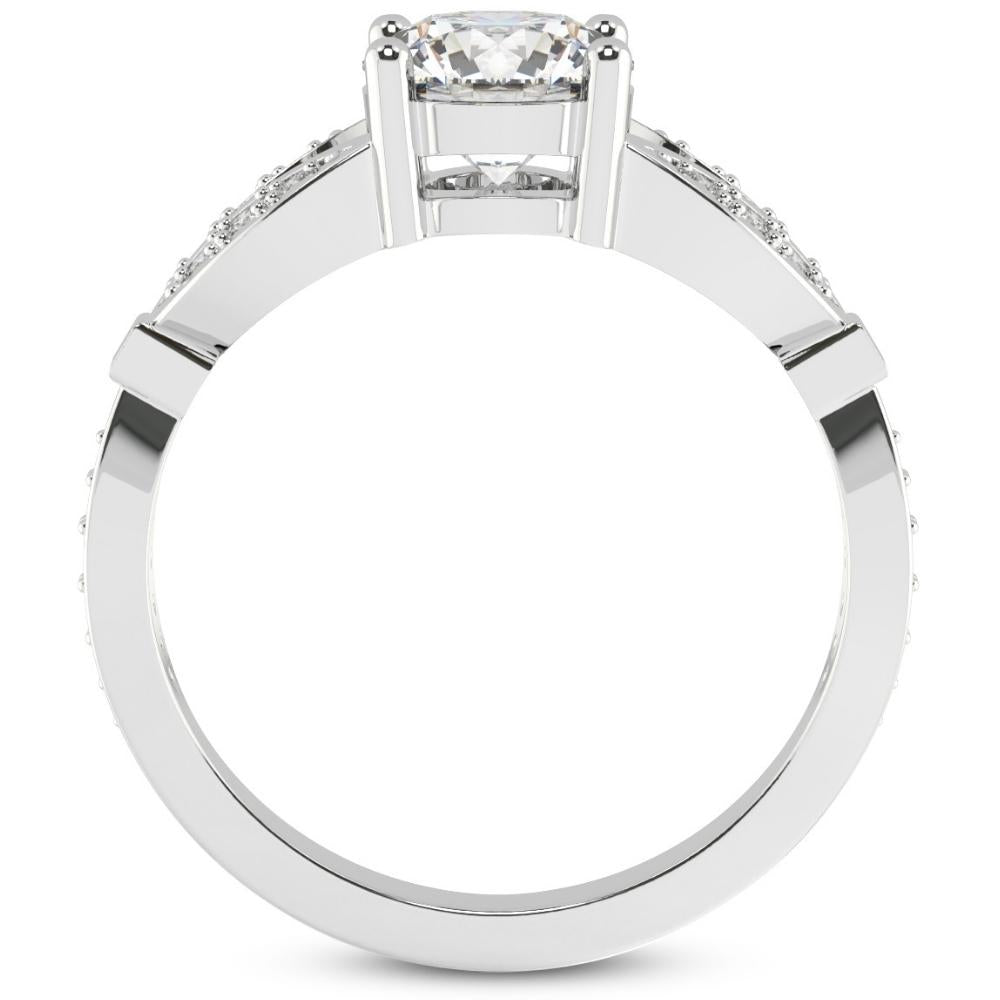 2 1/5Ct Diamond Willow Lab Grown Engagement Ring White, Yellow or Rose Gold