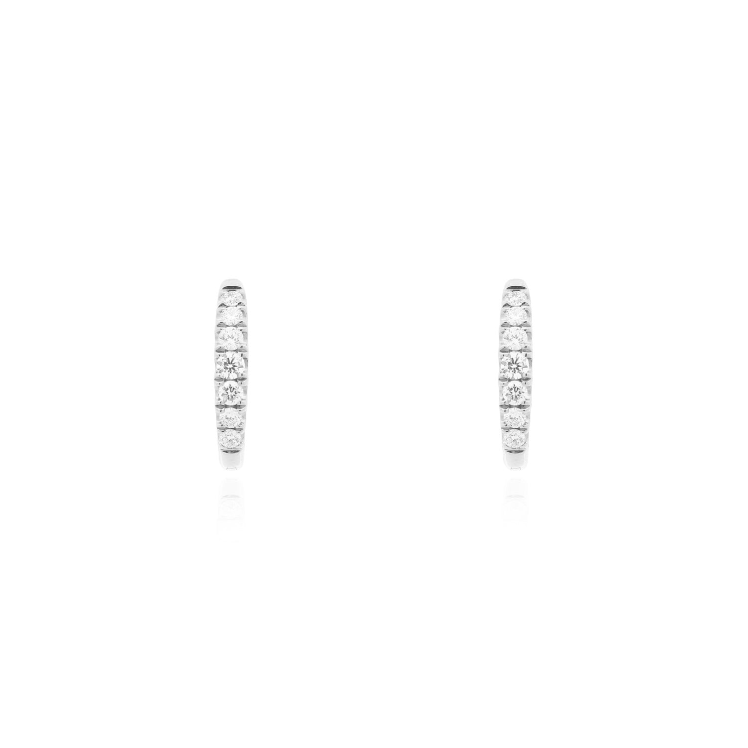 Diamond Huggie Earrings