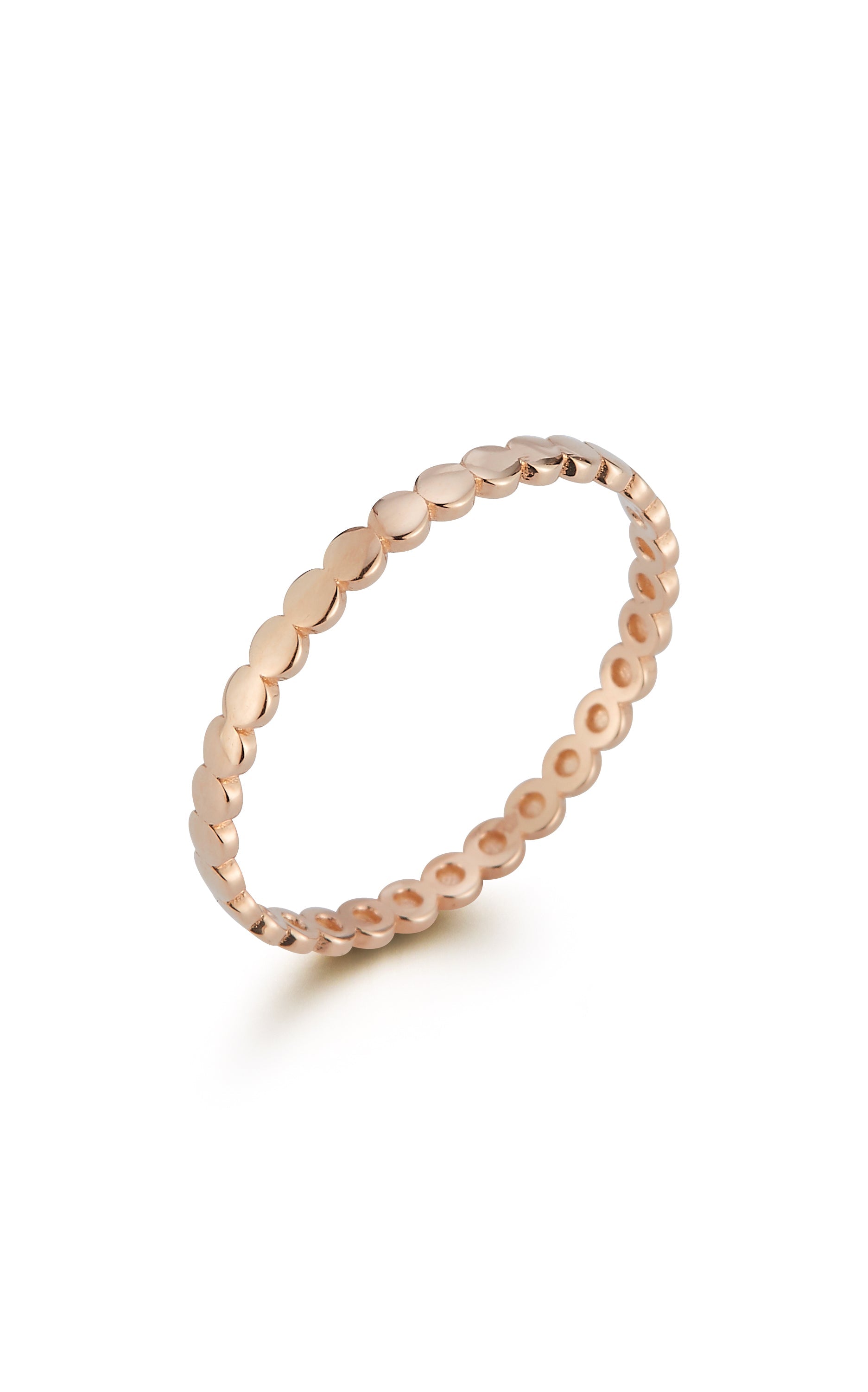 14K Rose Gold Bubble Band Ring