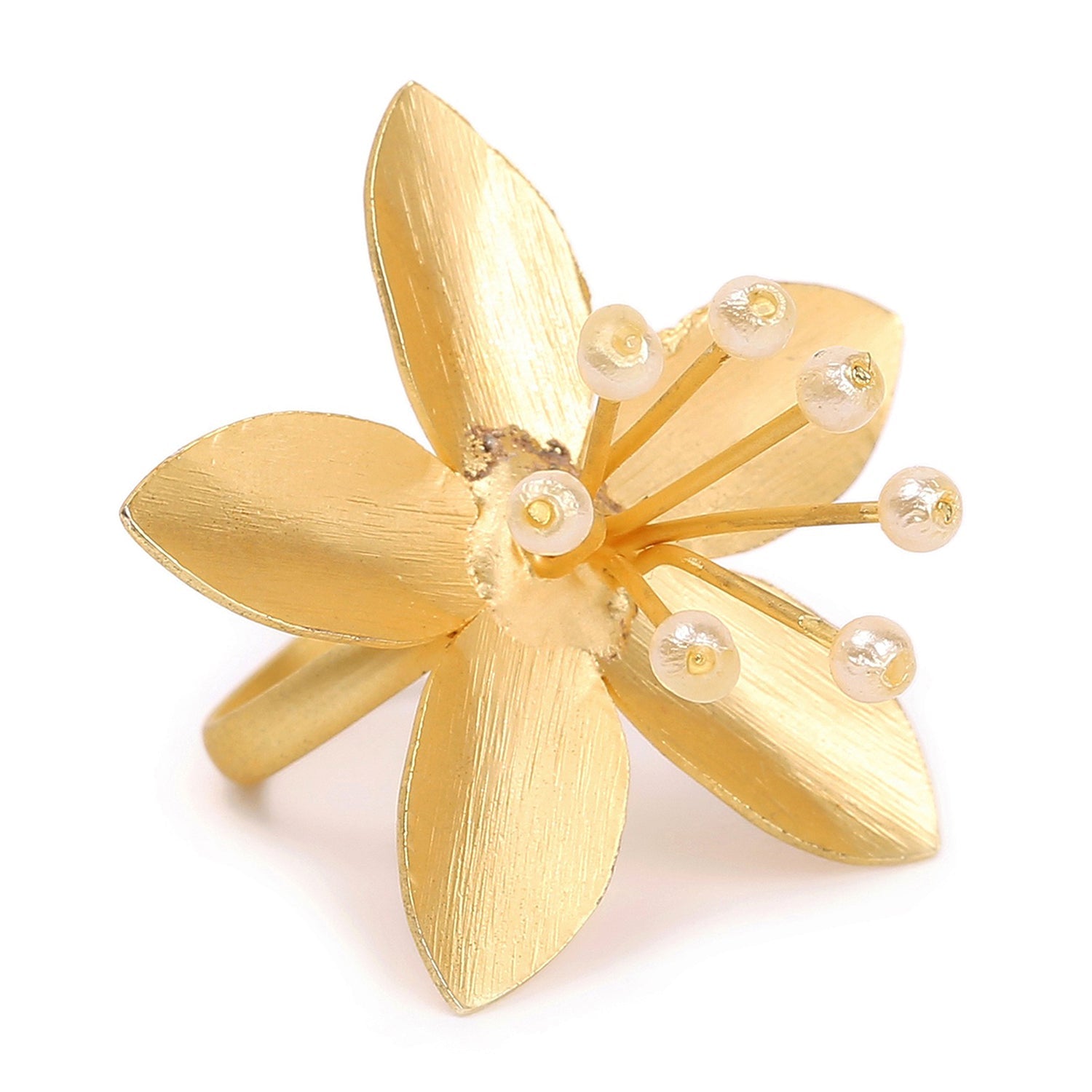 Gold-plated Bass Handmade Adjustable Ring