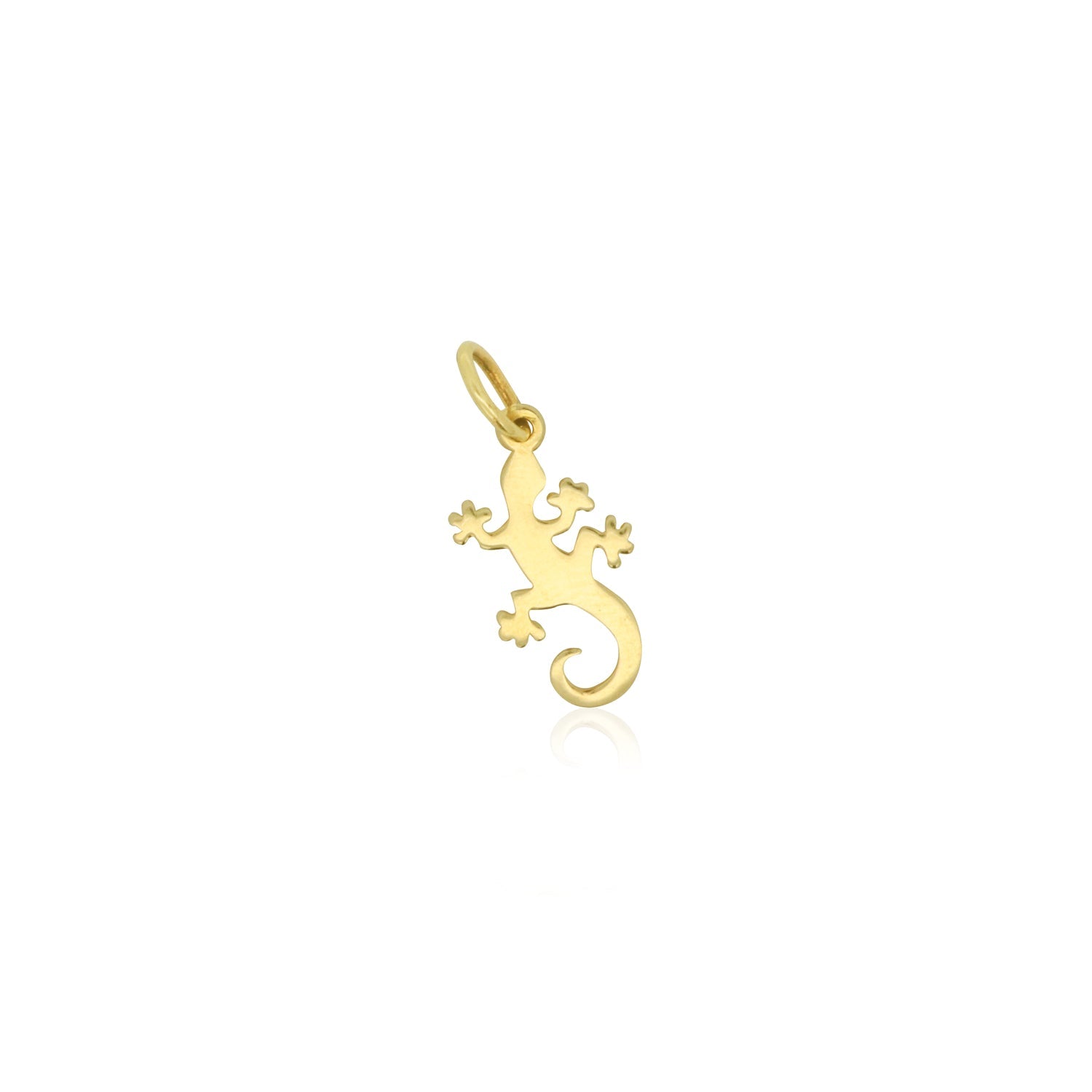 Mini Gold Lizard Charm