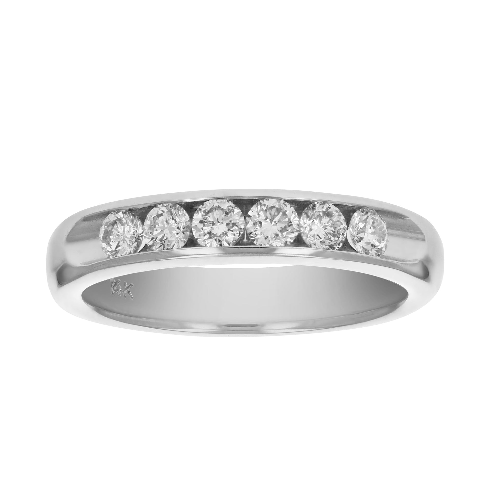 1/2 cttw SI2-I1 14K Gold Machine Set Diamond Band