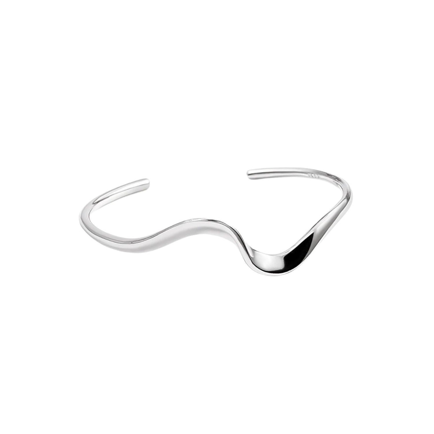 Wavy Sterling Silver Bracelet