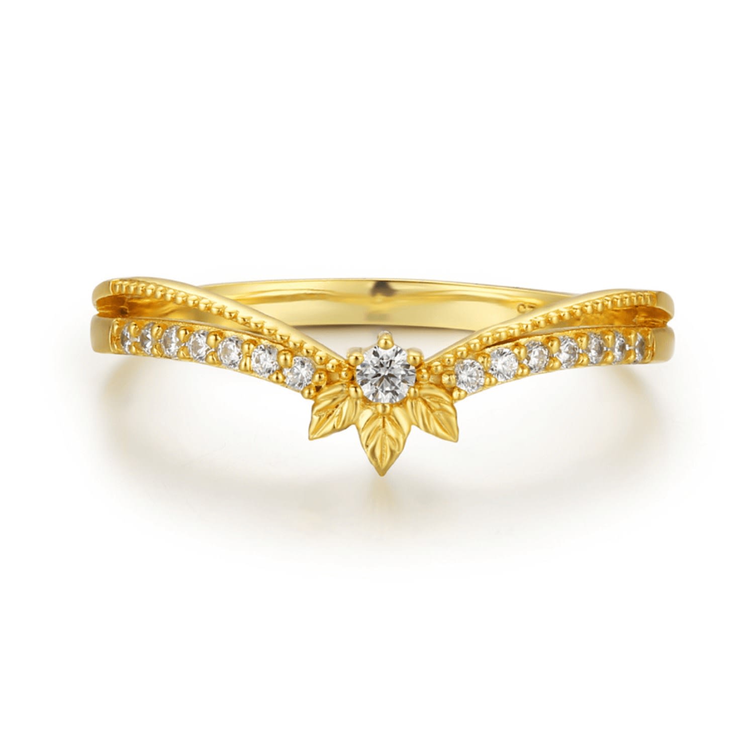 Abloom Stacking Band Yellow Gold Vermeil