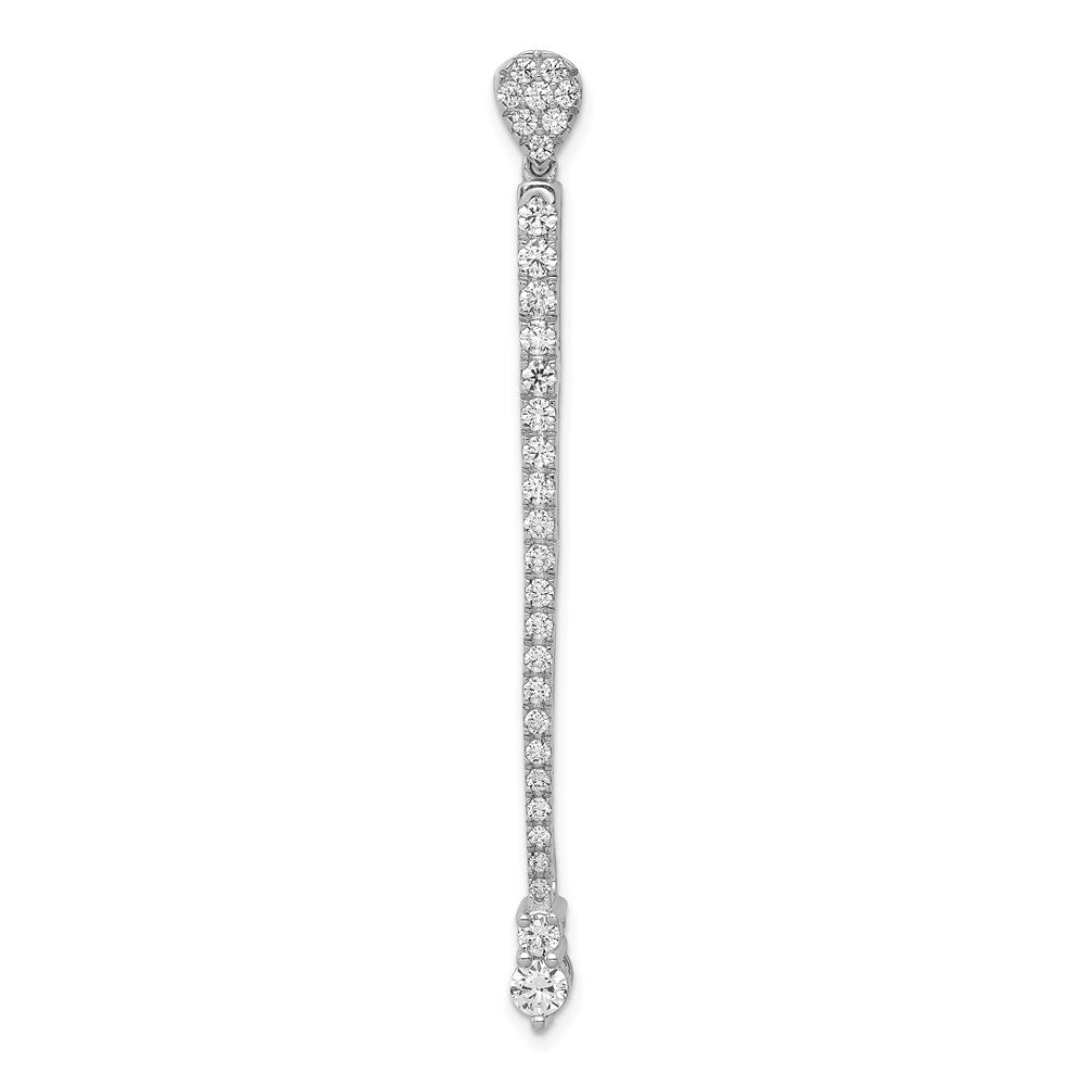 14K White Gold Lab Grown Diamond Fancy Pendant (1ct VS G-H)