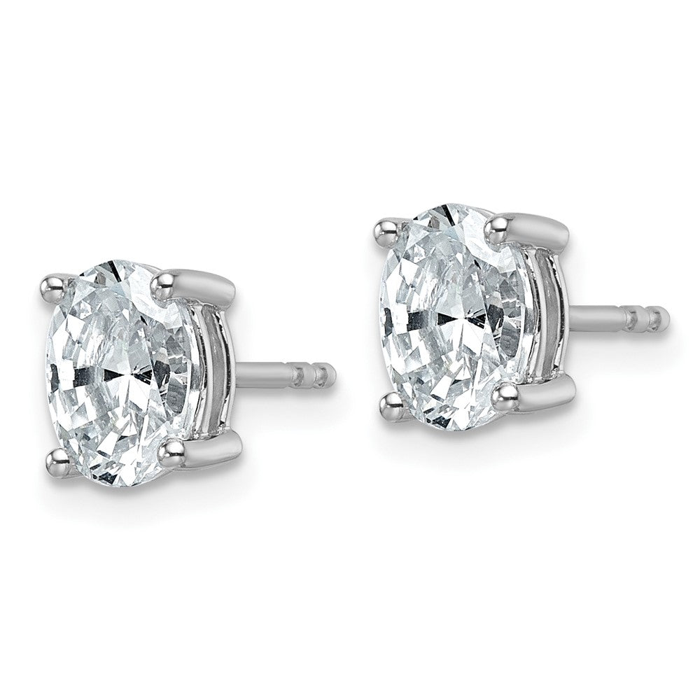 14k White Gold 1.5 CT Lab Grown Diamond Stud Earrings VS Clarity D-E Color