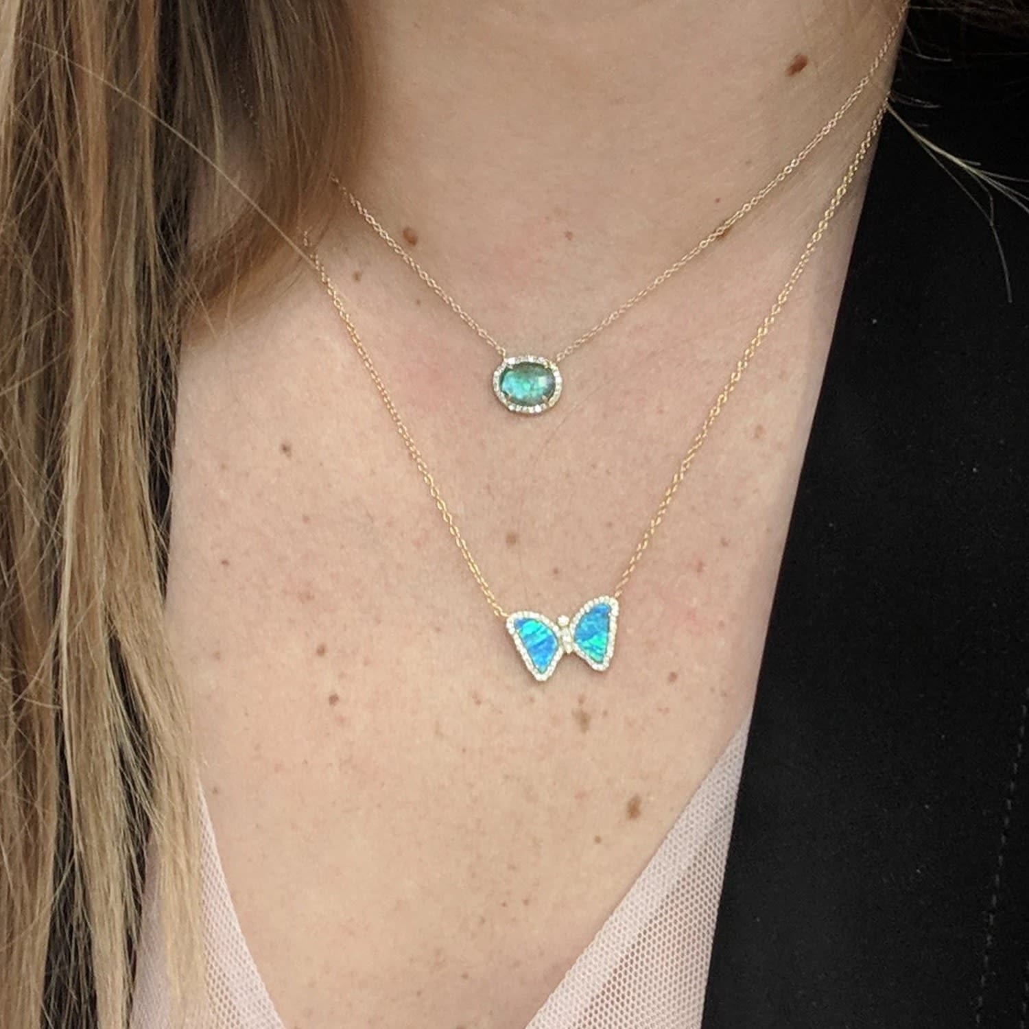 Mini Opal Butterfly Pink