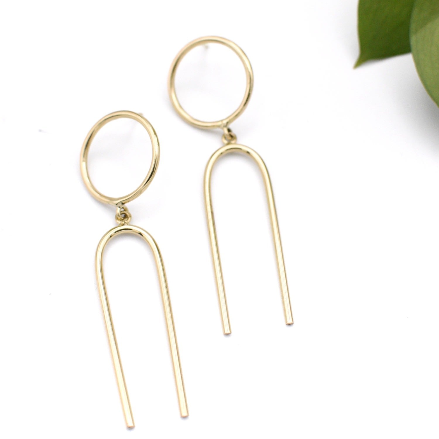 Circular Drop Earrings