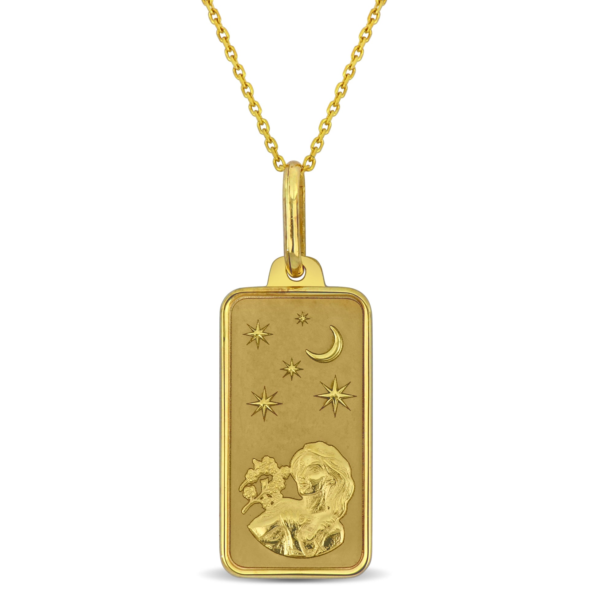 Mimi & Max Virgo Horoscope Necklace in 10k Yellow Gold