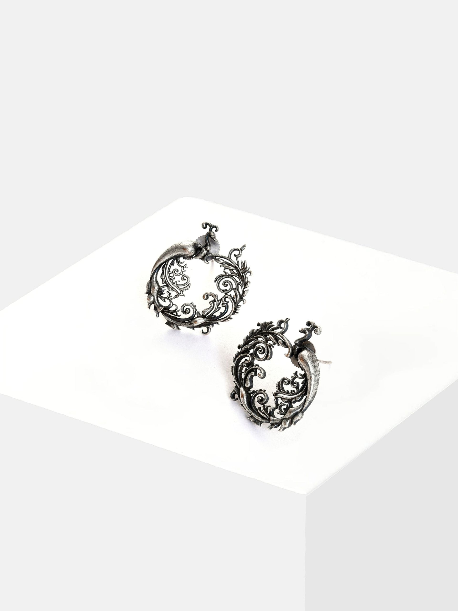 Silver-plated Contemporary Studs