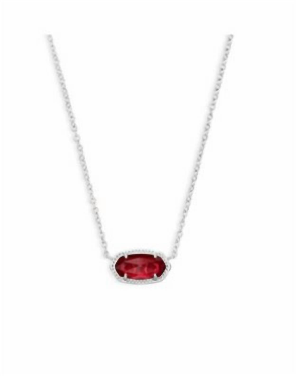Elisa Rhod Necklace In Silver/clear Berry