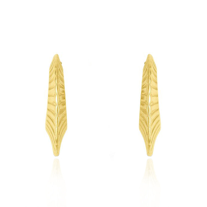Gold Cleopatra Hoop Earrings