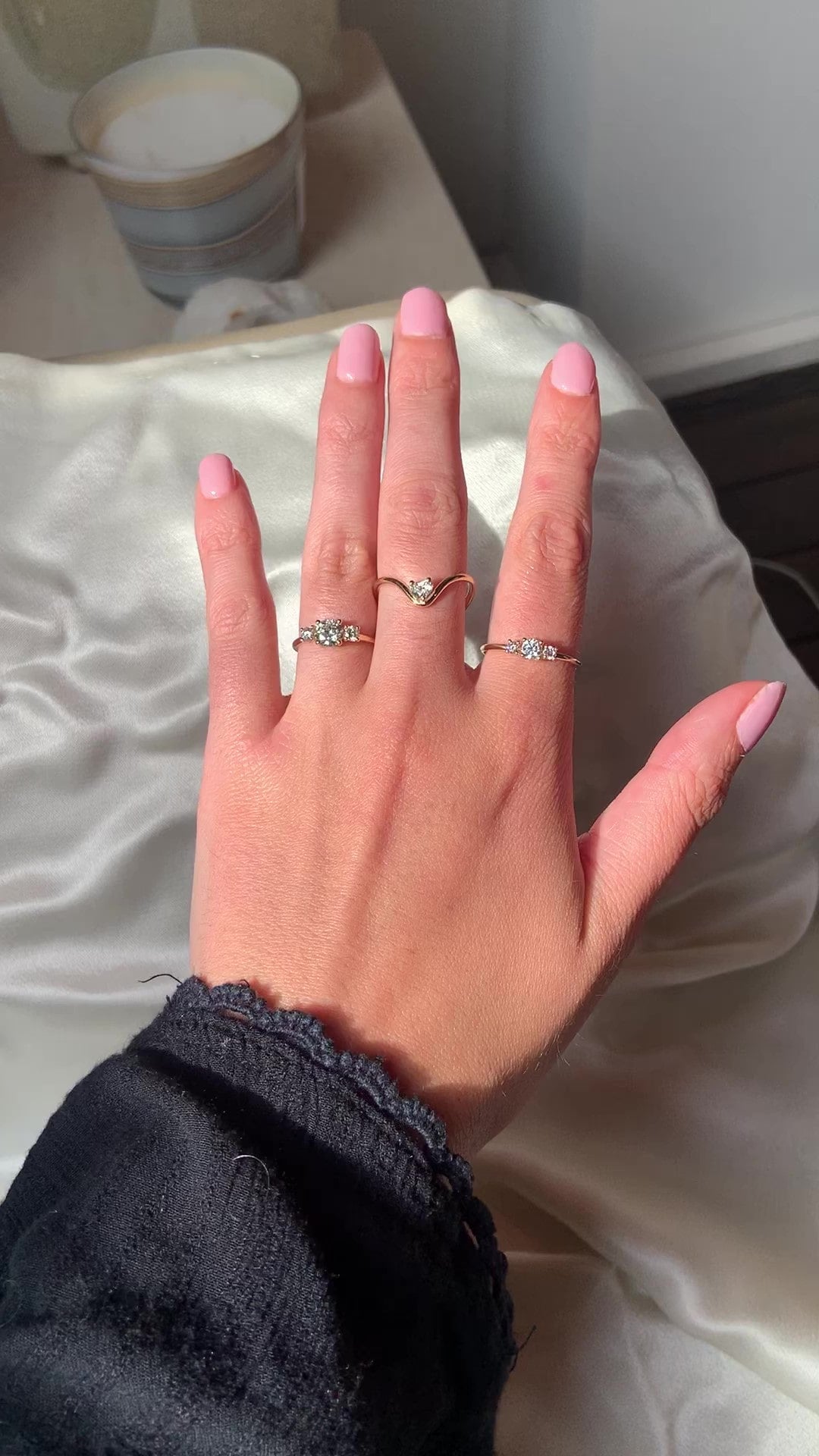 TRILOGY DIAMOND RING 0.25 ct