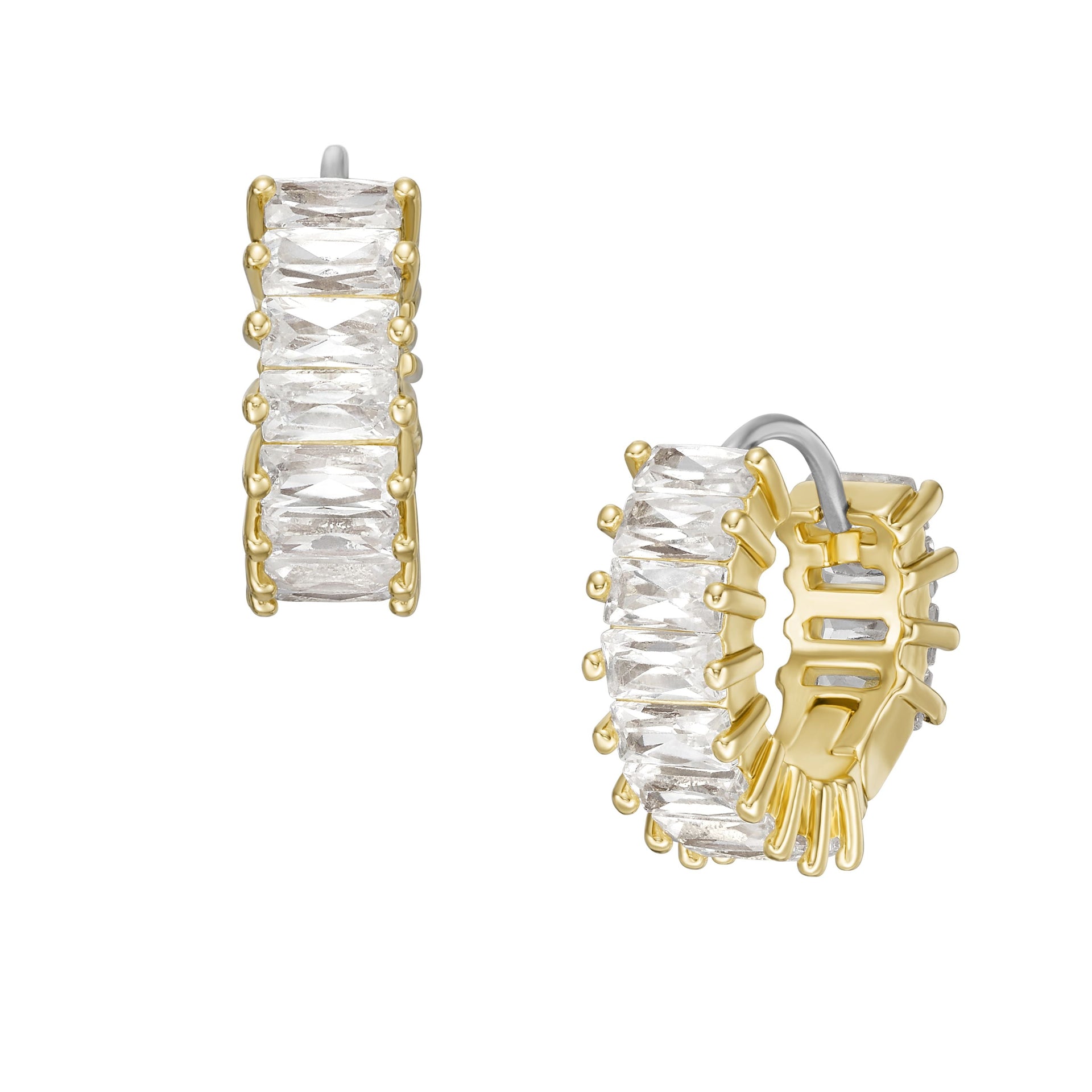 Fossil Women's Hazel Gold-Tone Brass Hoop Earrings