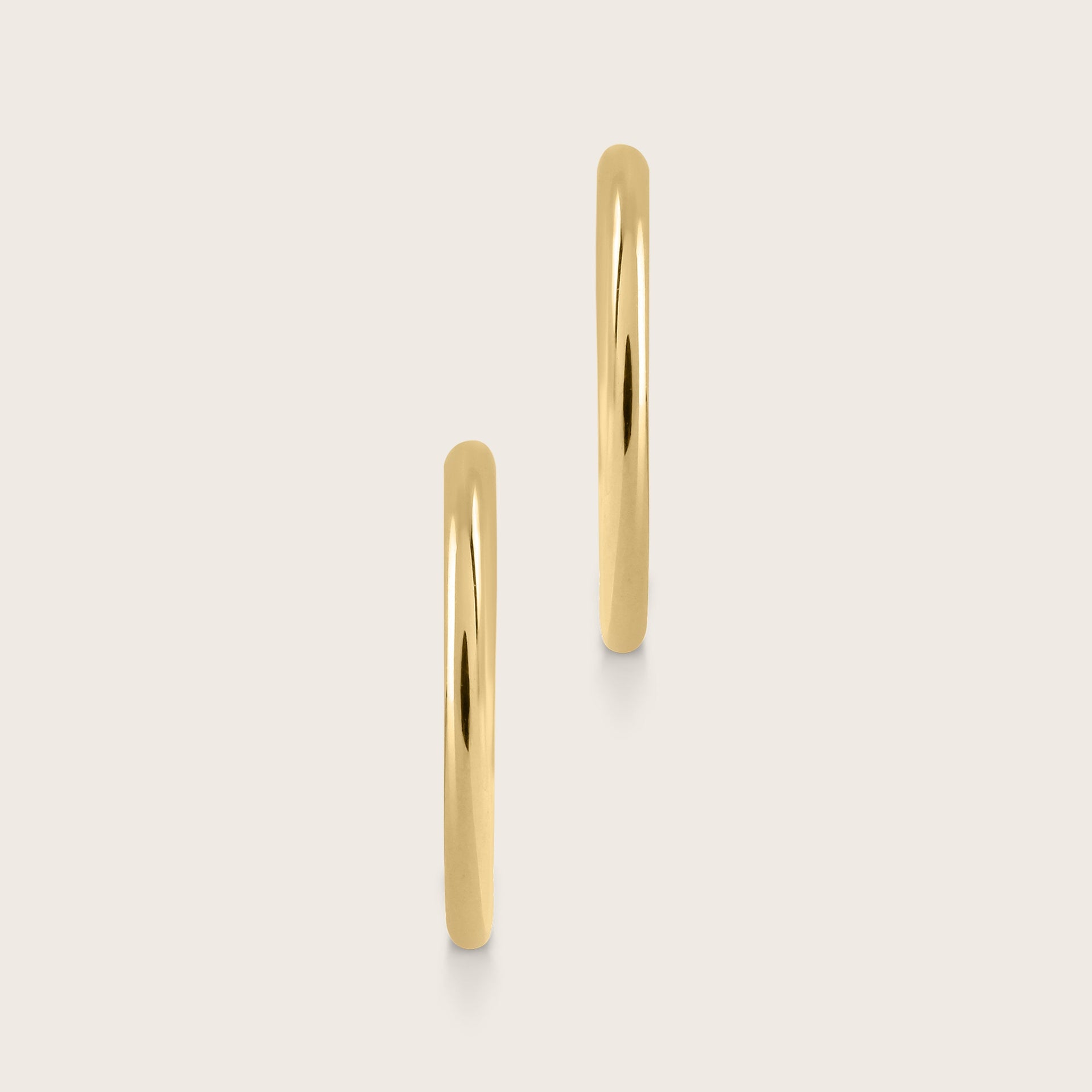 14MM 14k Yellow Gold Infinity Hoop Earrings
