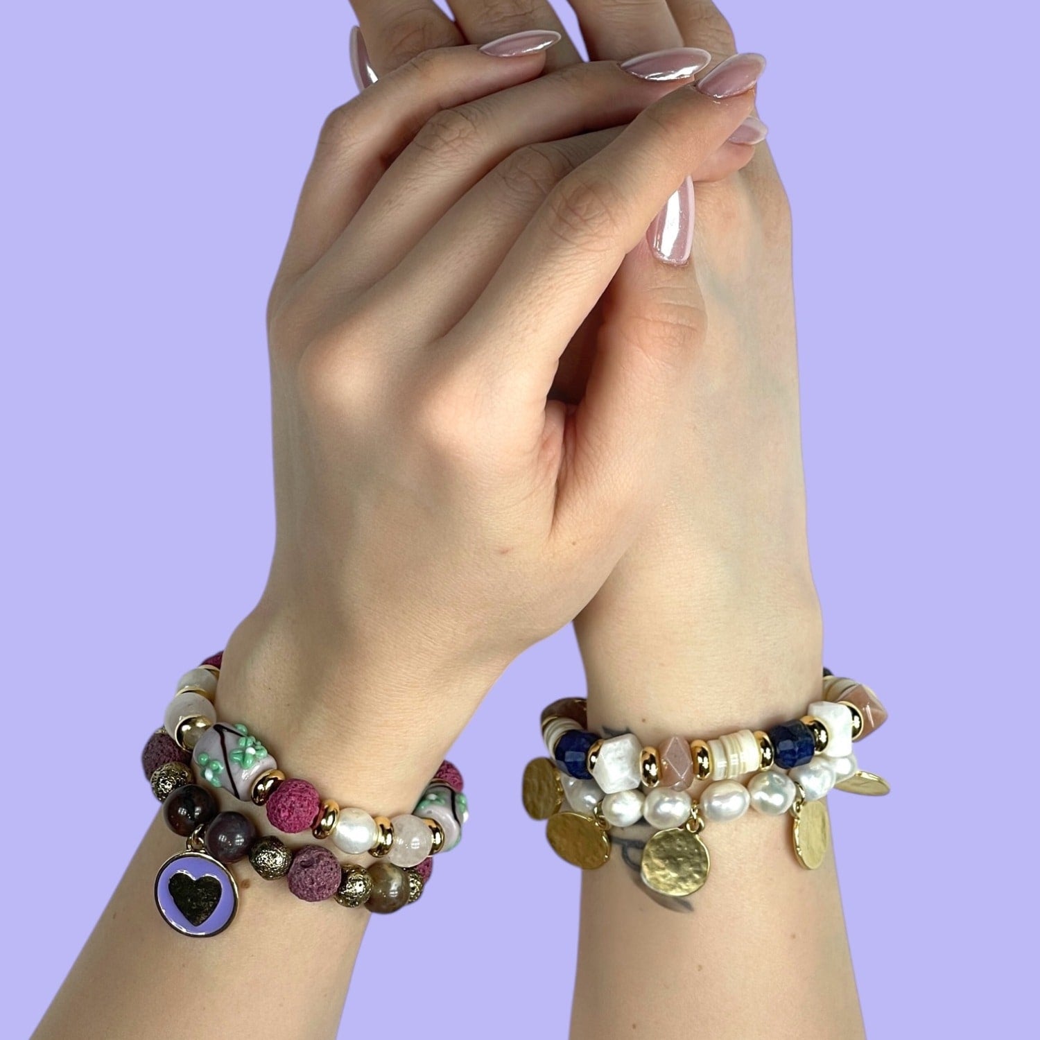 Feliora Gemstone Beaded Bracelet