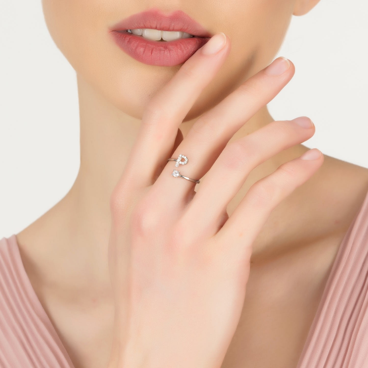 Initial Ring Silver P