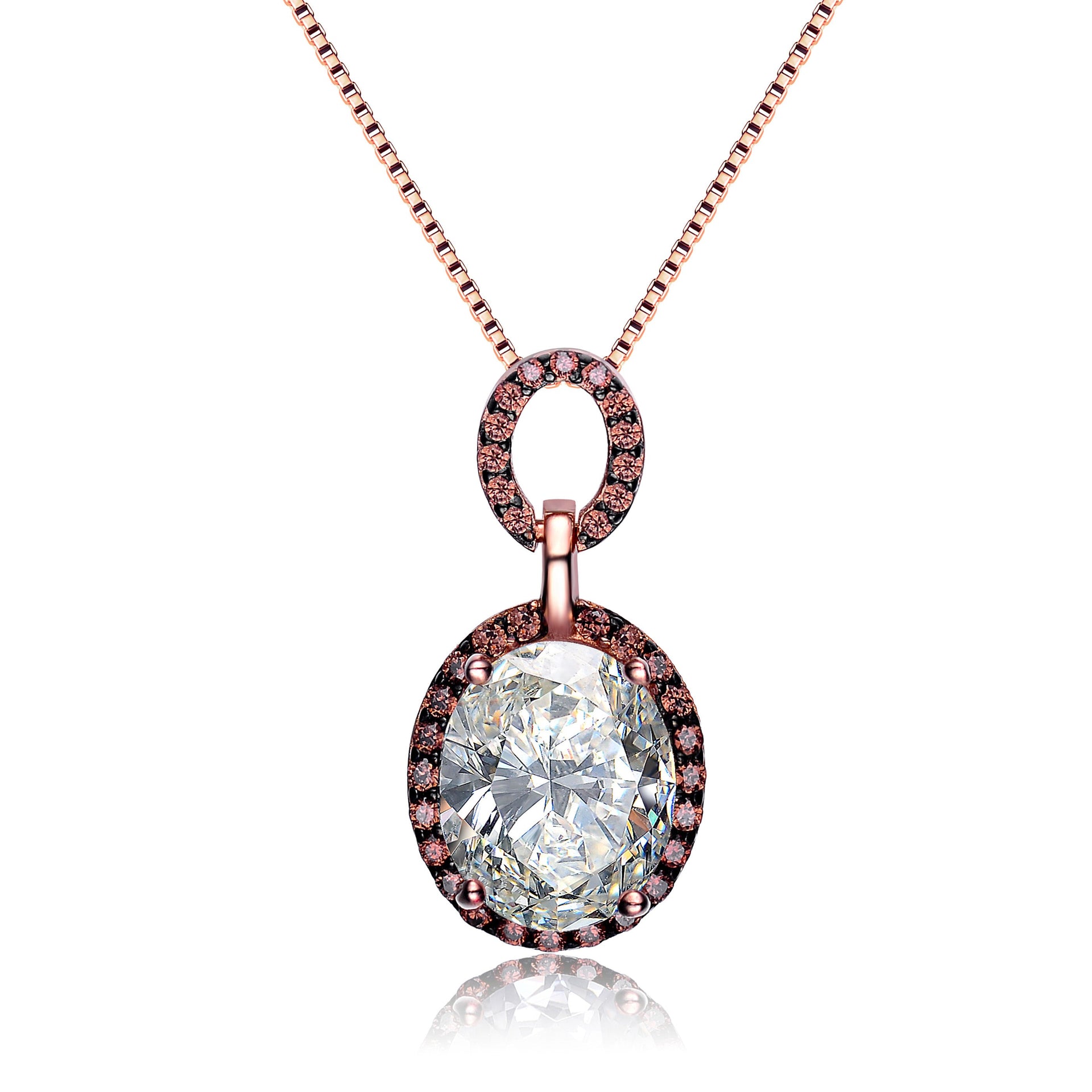 Sterling Silver Rose Gold Pendant