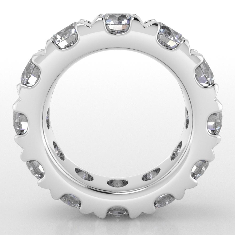 10 1/2 Carat (ctw) Natural Diamond Eternity ring in White Gold