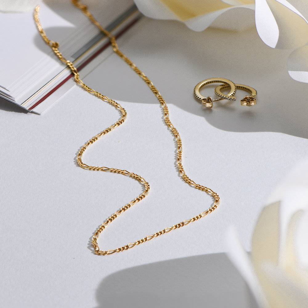 Figaro Chain in 18K Gold Plating