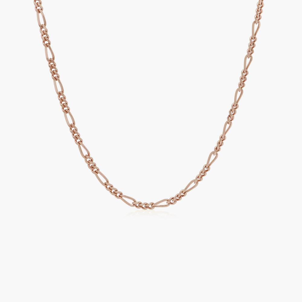 Figaro Chain in 18K Rose Gold Plating