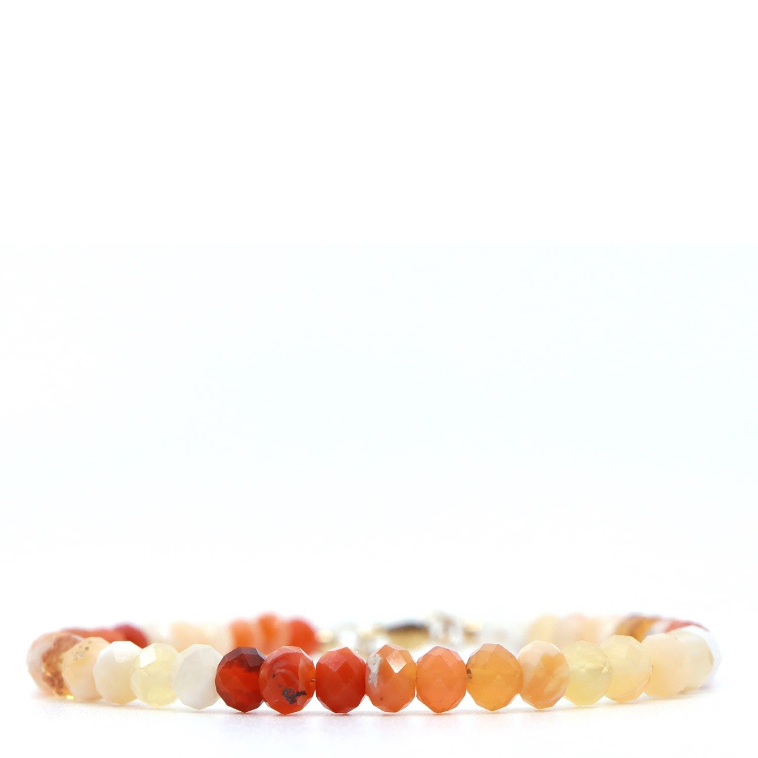 Mexican Fire Opal Beaded Bracelet