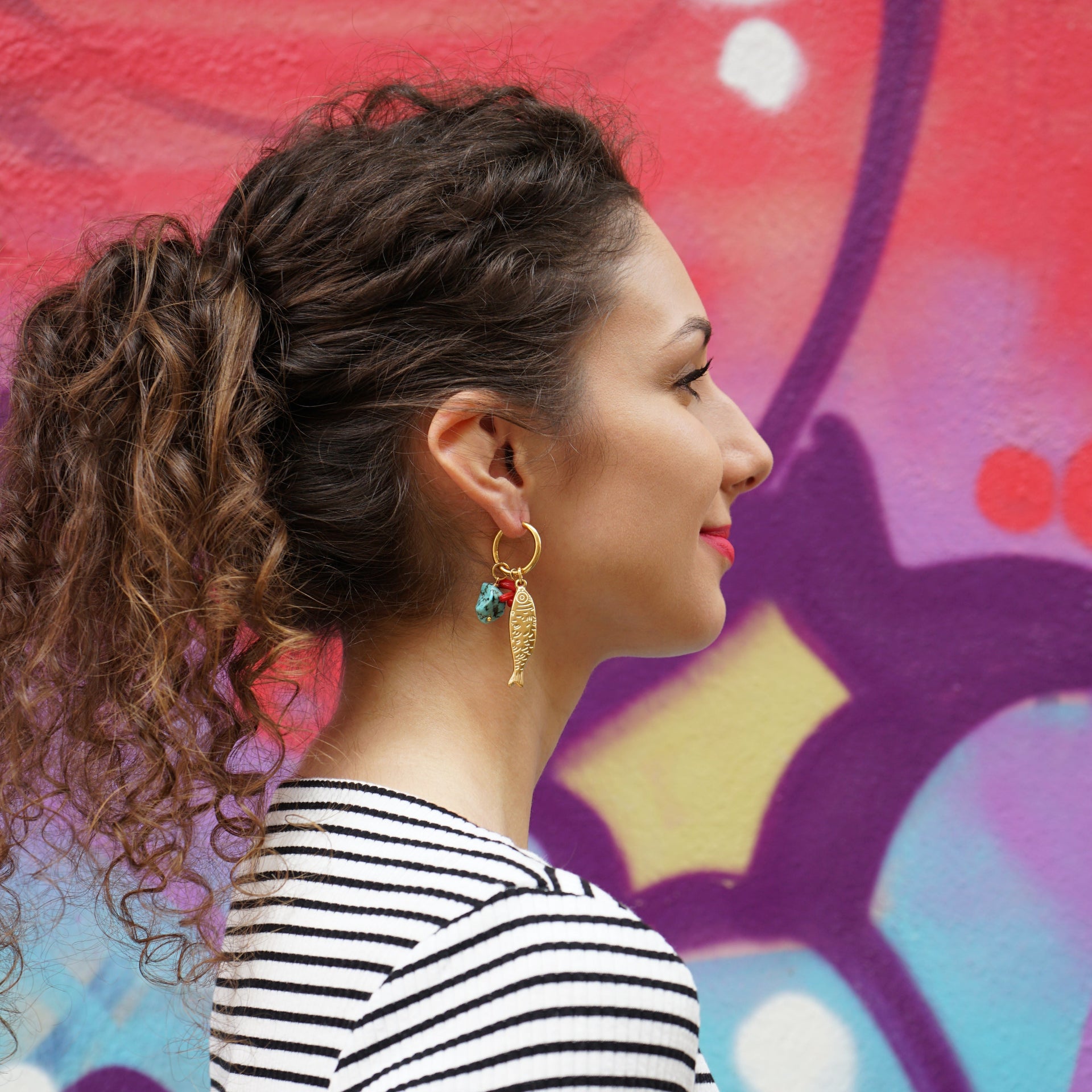 Fish Coral Earrings Crete