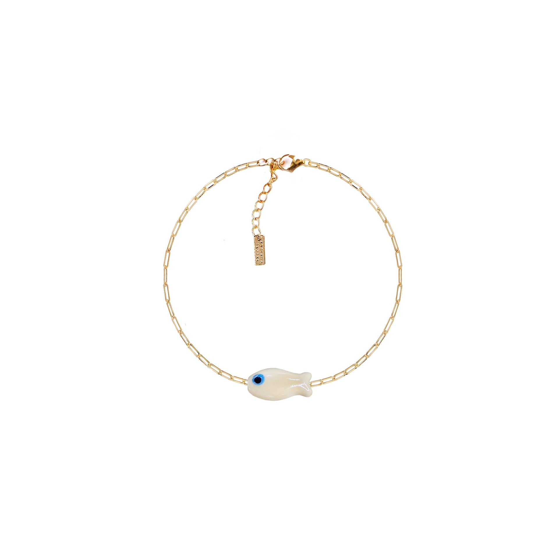 Fishy Chain Bracelet - Ivory