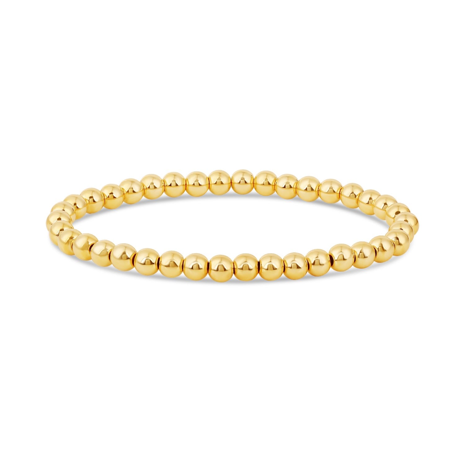 Five Mm Ball Bracelet - Gold