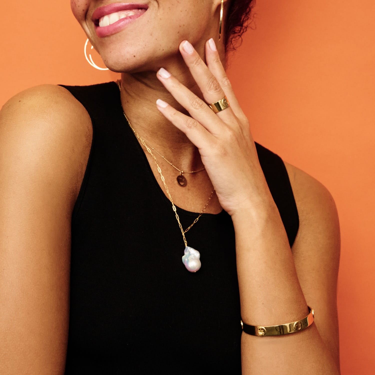 Flameball Baroque Pearl Necklace