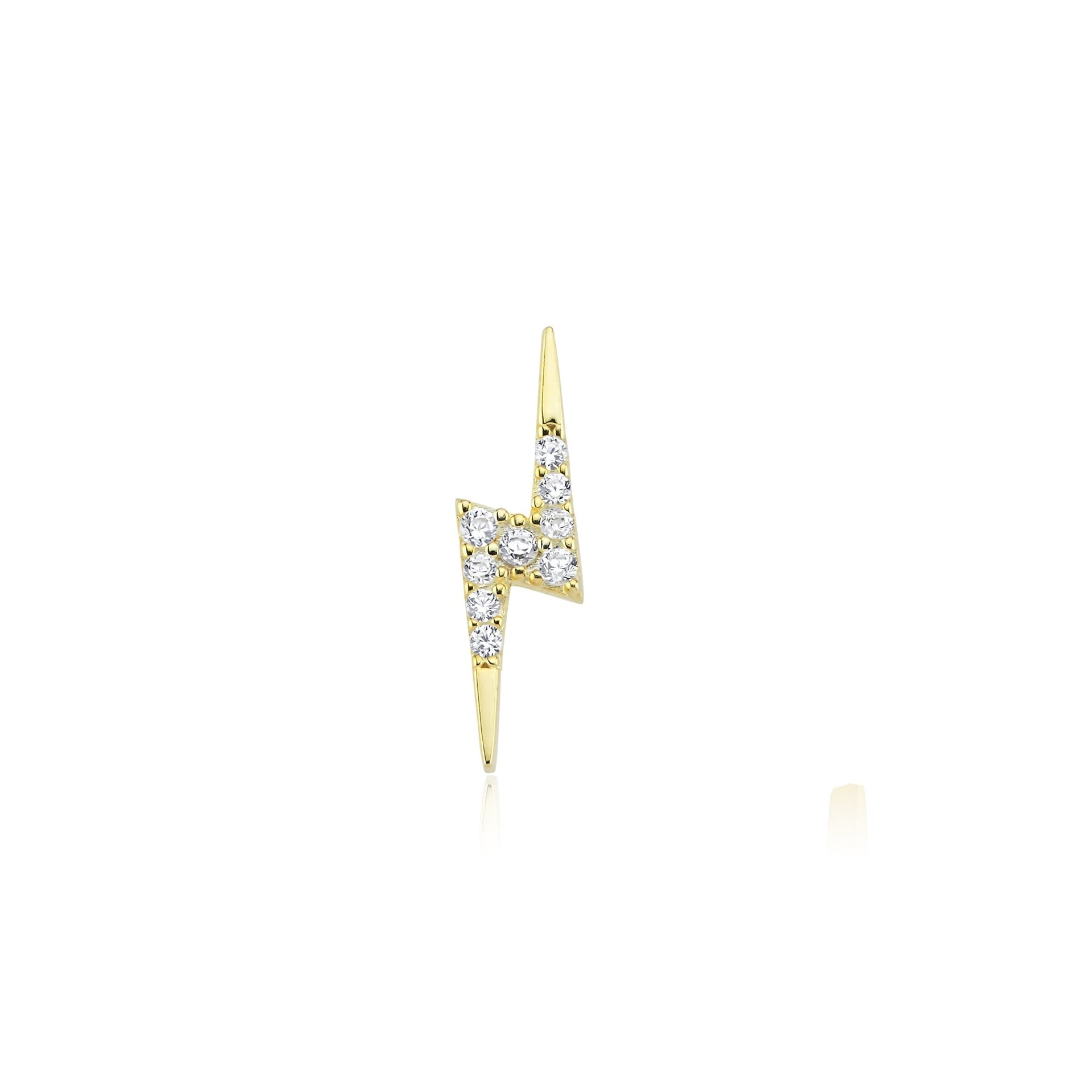 Flash Earring Gold Mono