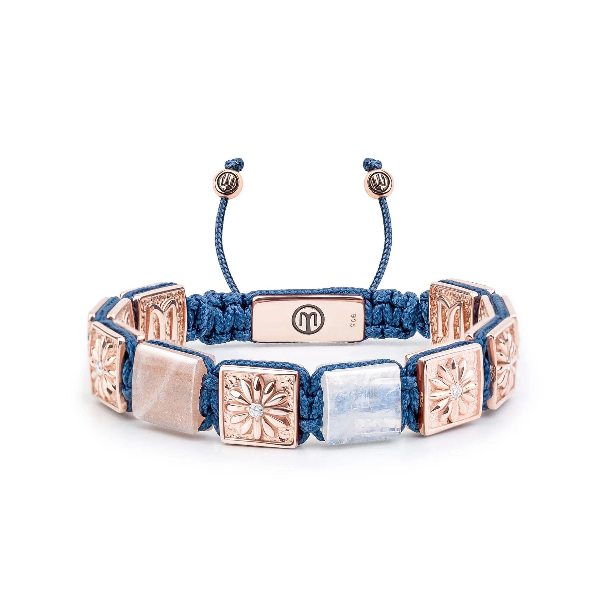 Flat-Bead Bracelet The Blue Rose