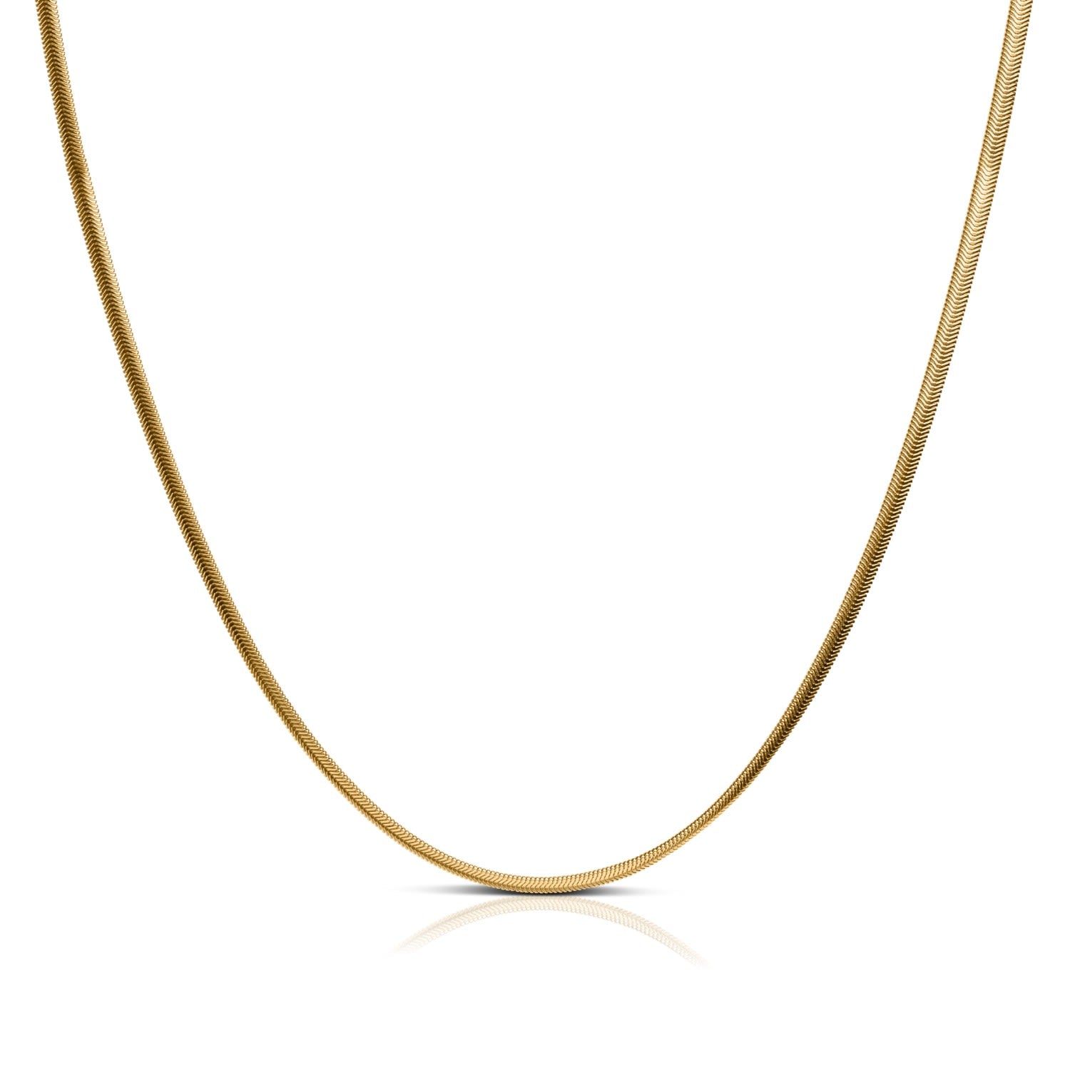 Flat Snake 4.3Mm Chain Necklace – Gold Vermeil